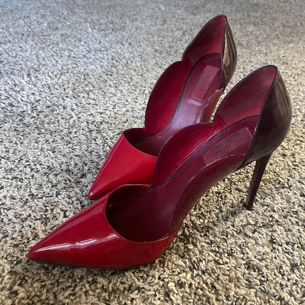 Valentino • Red High Heels - 38 1/2 (8 US)